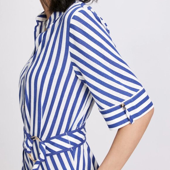 Striped Shirt Dress NWT - Picture 4 of 9